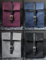 Lunch Bag 4 Colors - Silver and Gold Buckle