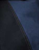 Navy Blue Drawstring Backpack - Canvas Bottom