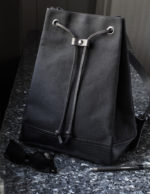 Black Bucket Backpack - Gunmetal Hardware