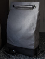 Dark Gray Drawstring Backpack Front