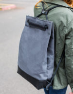 Dark Gray Drawstring Backpack