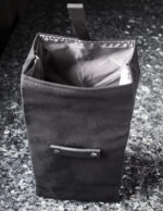 Black Lunch Box - Gun Metal Rivets - Silver Lining